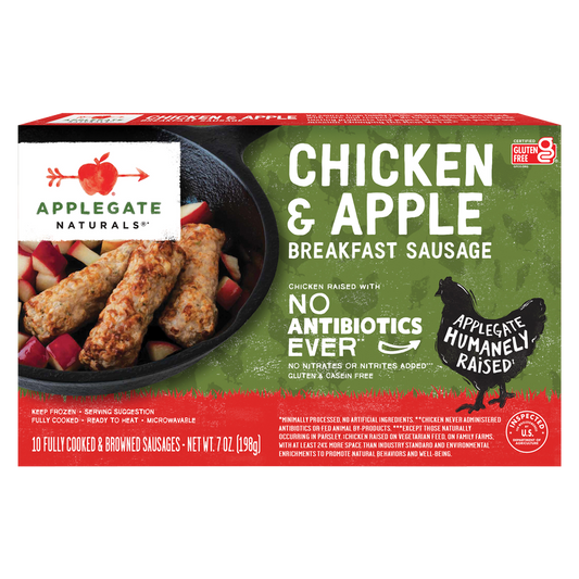 Applegate Natural Chicken & Apple Breakfast Frozen Sausage Links 7oz