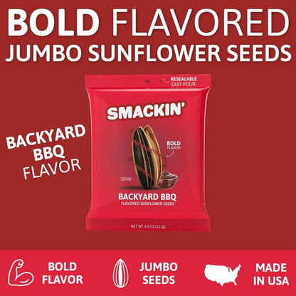 SMACKIN' Backyard BBQ Sunflower Seeds 4oz