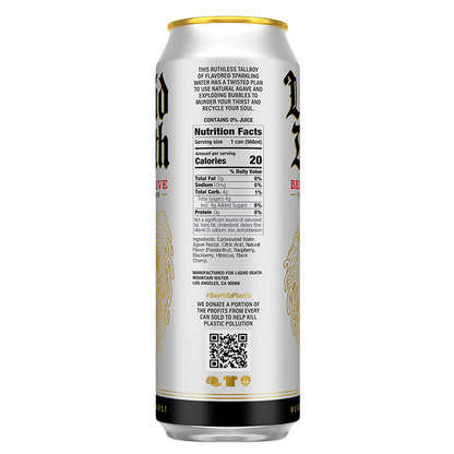 Liquid Death Sparkling Water Berry It Alive 19.2oz King Size Can