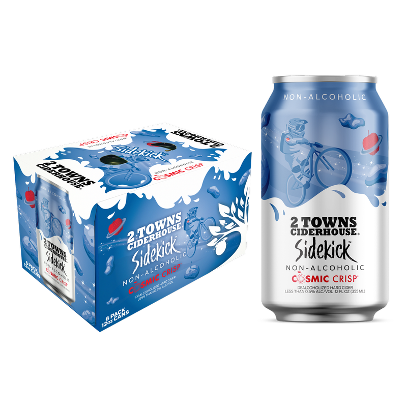 2 Towns Cosmic Crisp Non-Alcoholic 6pk 12oz Can 0% ABV
