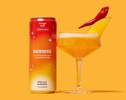 Moment Mango Chili Botanical Soda 11.5oz Can
