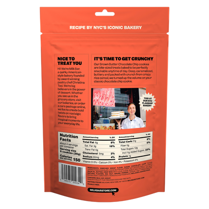 Milk Bar Crunchies Brown Butter Chocolate Chip Cookies 4.5oz