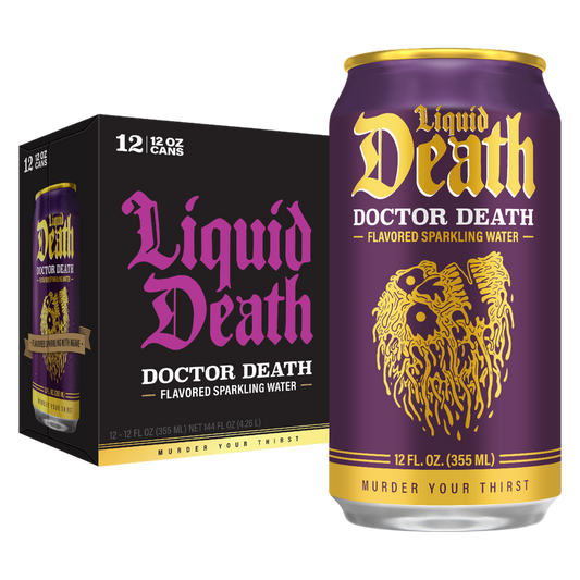 Liquid Death Dr. Death Sparkling Water 12pk 12oz Can