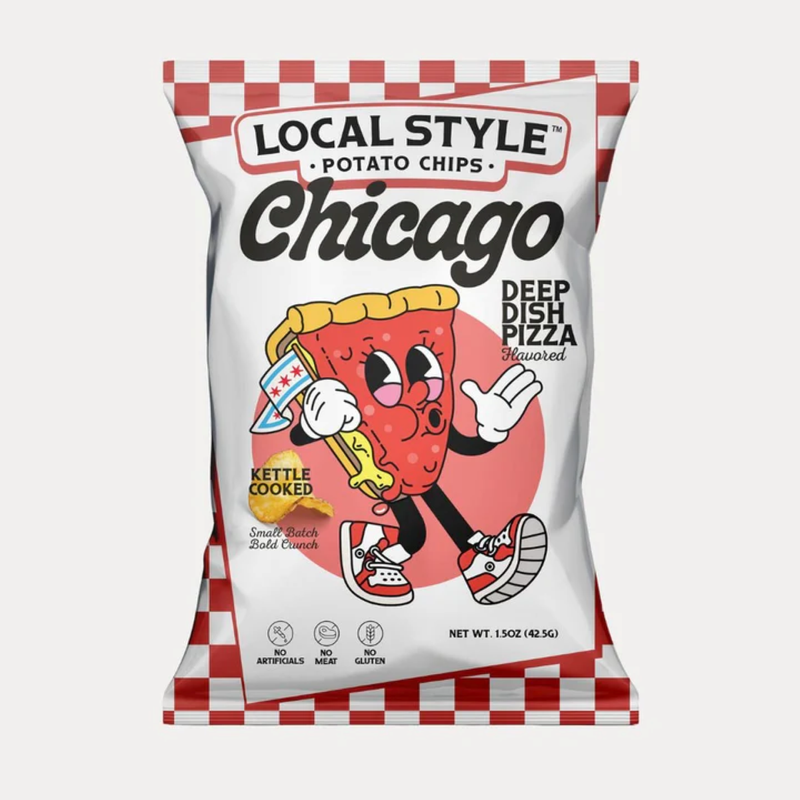 Local Style Deep Dish Pizza Potato Chips,  1.5 oz