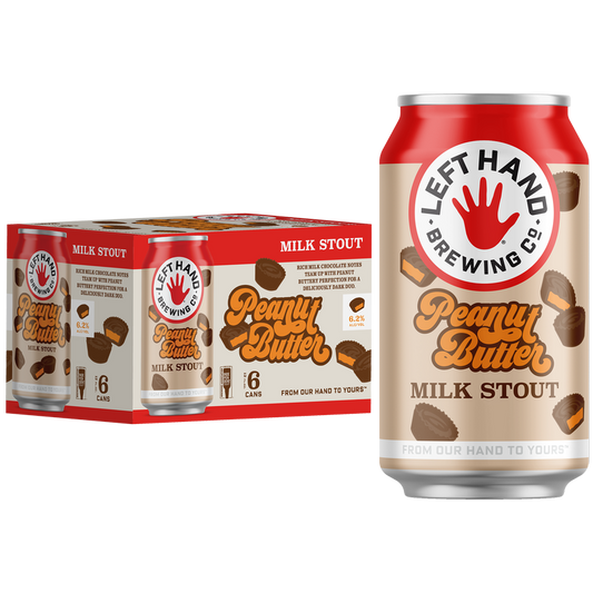 Left Hand Brewing Peanut Butter Milk Stout 6pk 12oz Can 6.2% ABV