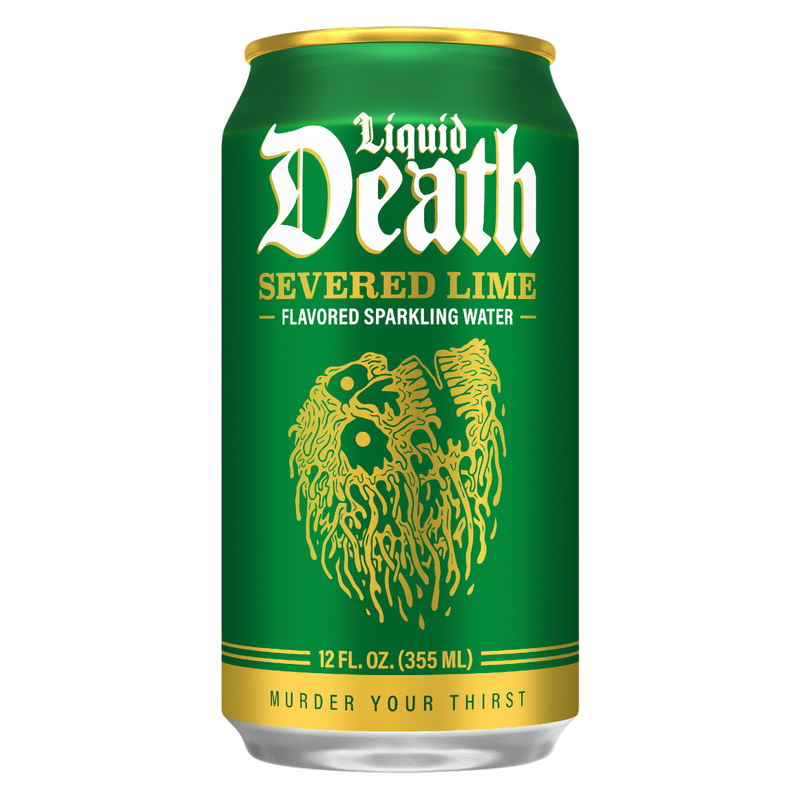 Liquid Death Severed Lime Sparkling Water 6pk 12oz Can