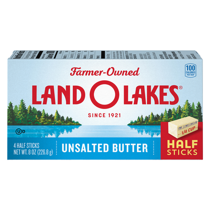 Land O Lakes® Half Stick Unsalted Butter, 8 oz.