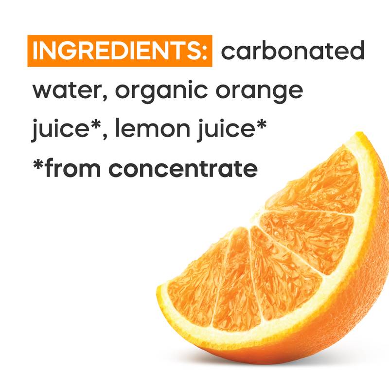 GoodPop Orange Juice & Bubbly Water Water 6pk 7.5oz Mini Can