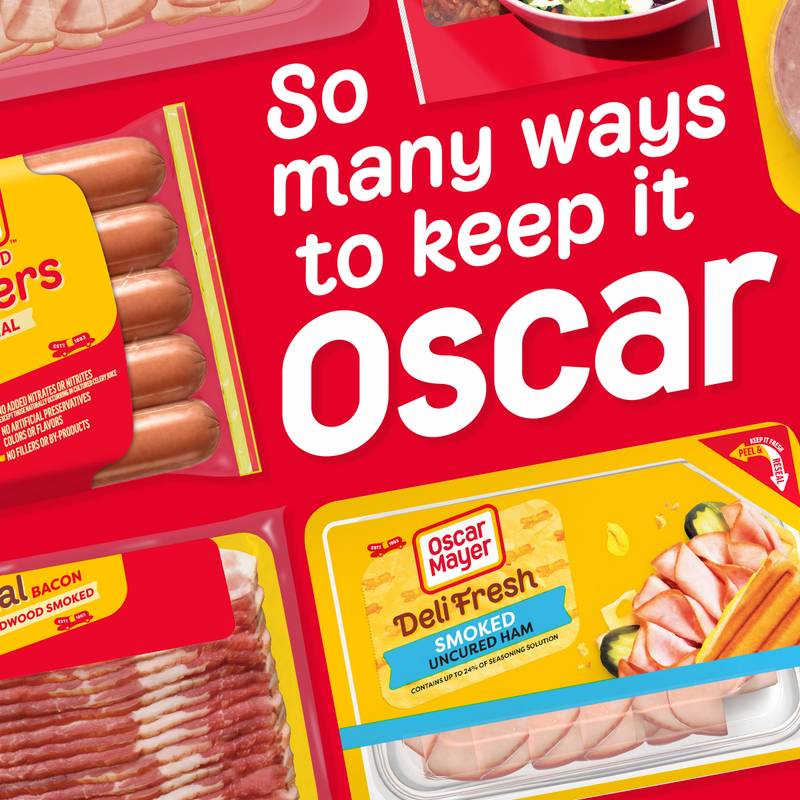 Oscar Mayer Deli Fresh Smoked Uncured Ham Sliced Lunch Meat - 9oz