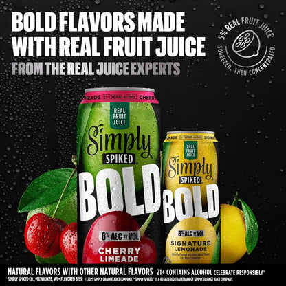 Simply Spiked Bold Spiked Cherry Limeade 24oz Can