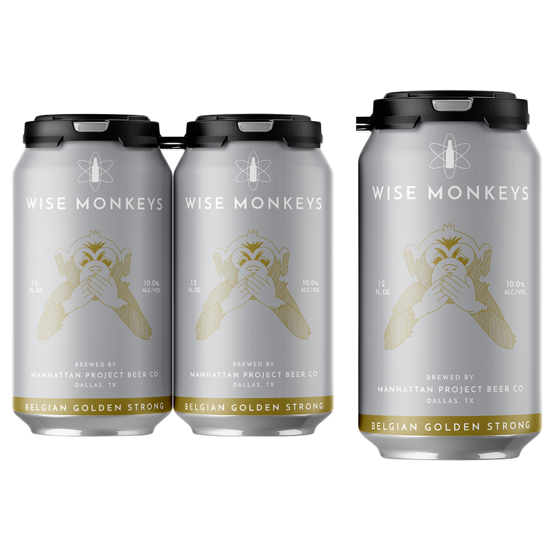 Manhattan Project Wise Monkeys Belgian Golden Strong 4pk 12oz Can 10.0% ABV