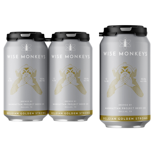 Manhattan Project Wise Monkeys Belgian Golden Strong 4pk 12oz Can 10.0% ABV