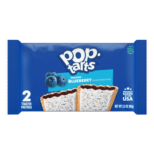 Pop-Tarts Frosted Blueberry Breakfast Toaster Pastries 2ct