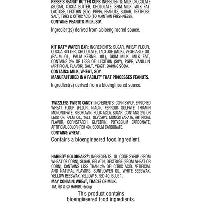 Chocolate & Sweets Snack Size Bar Assortment Bag, 30-Piece, 12.48 oz