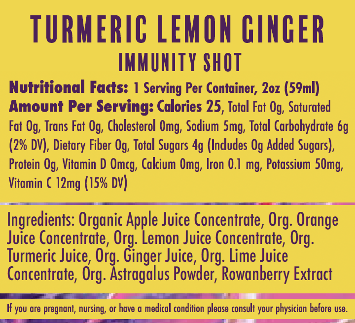 Balaveda Totally Organic Turmeric Adaptogen Immunity Shot 2oz Btl
