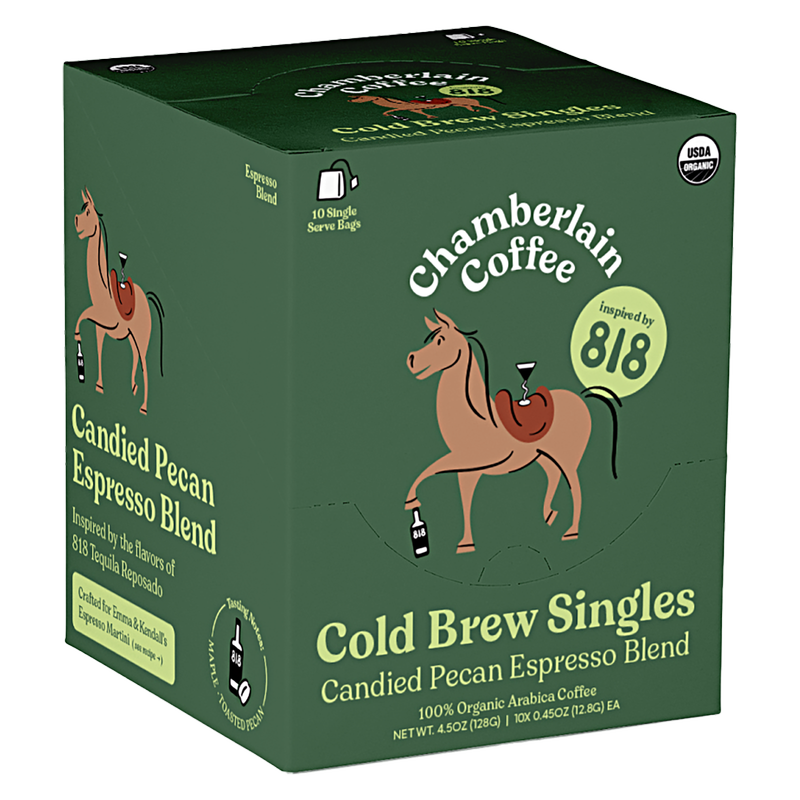 Chamberlain Coffee Candied Pecan Dark Roast 10pk Limited Edition Inspired By 818 Tequila