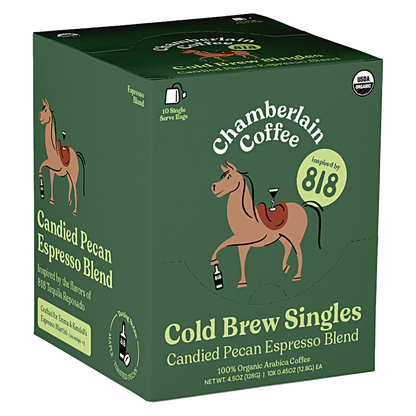 Chamberlain Coffee Candied Pecan Dark Roast 10pk Limited Edition Inspired By 818 Tequila