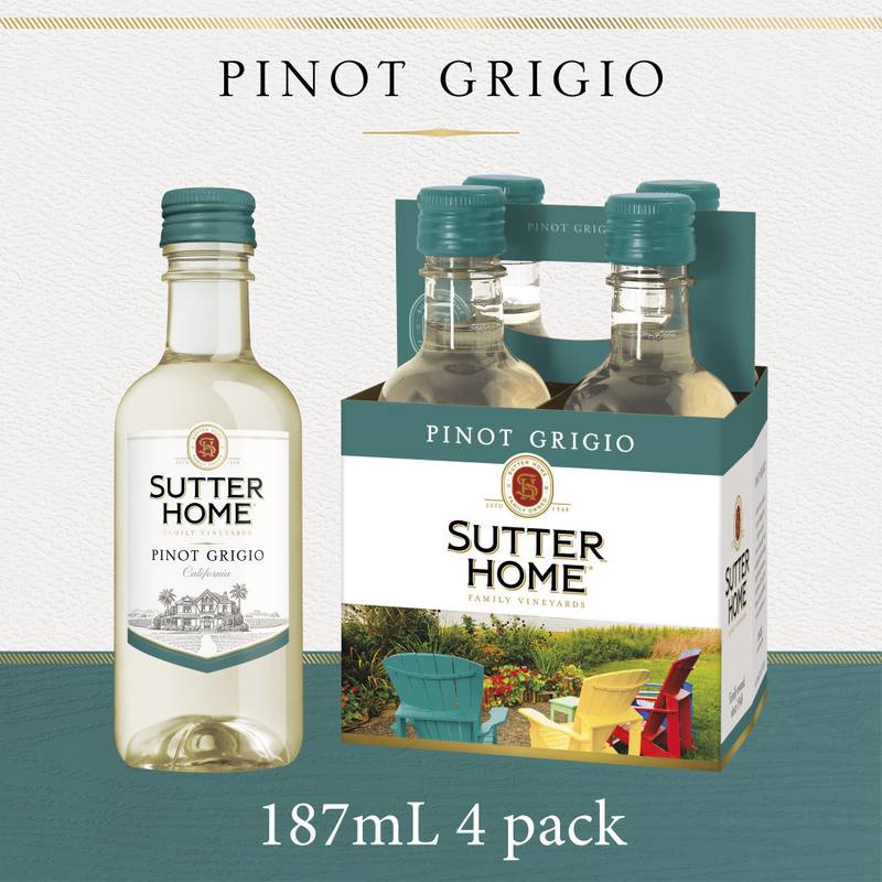 Sutter Home Pinot Grigio 4pk 187ml