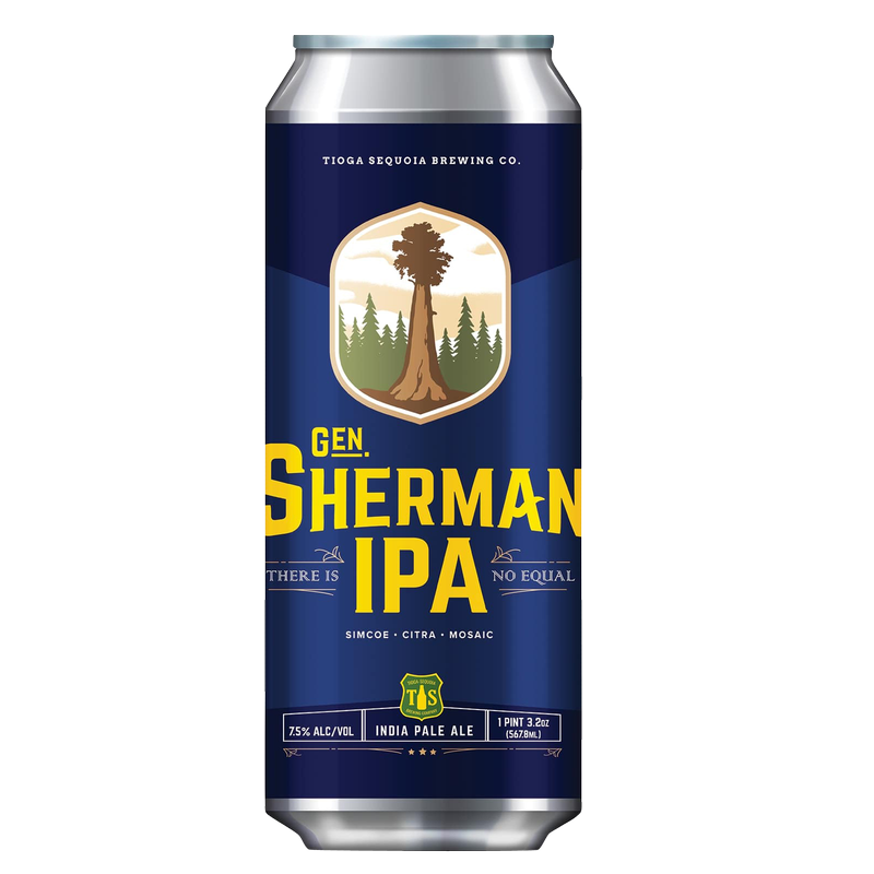 Tioga-Sequoia Brewing General Sherman IPA Single 19.2oz Can