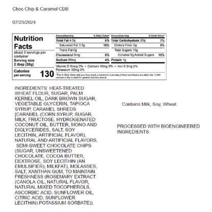 Cookie Dough Bites - Just the Dough - Chocolate Chip and Caramel, 8.5oz