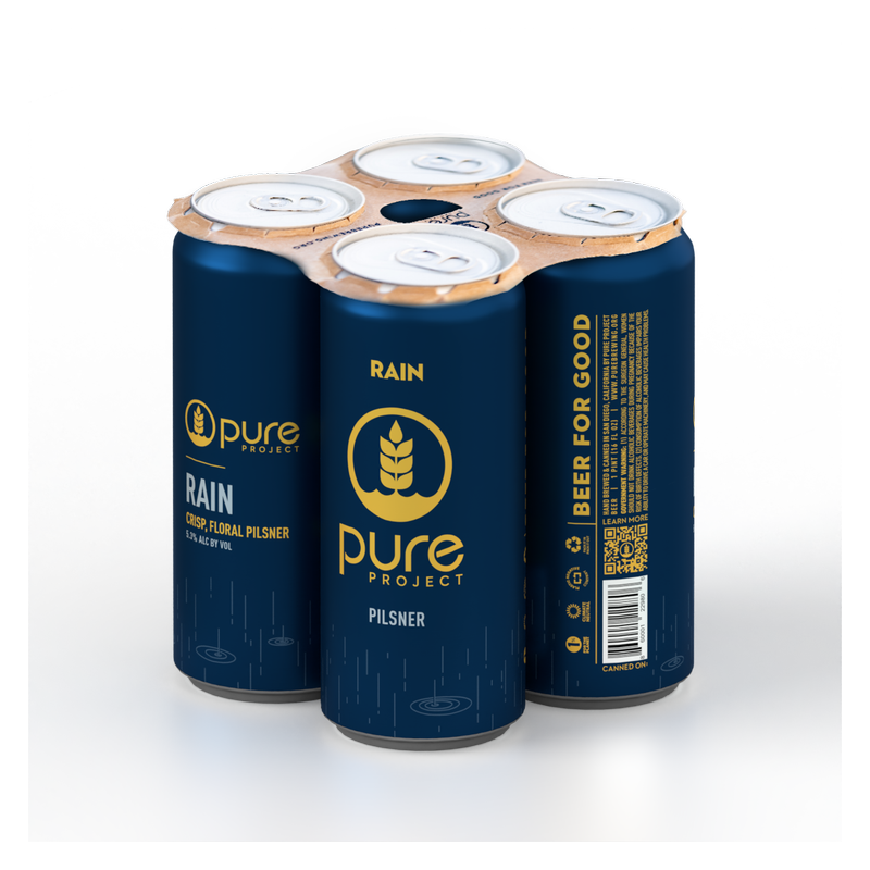 Pure Project Rain Pilsner 4pk 16oz Can