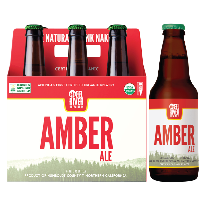 Eel River Organic Amber Ale 6pk 12oz Btl