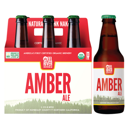 Eel River Organic Amber Ale 6pk 12oz Btl