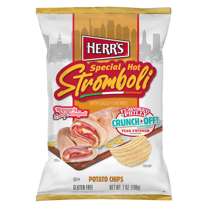 Herr's Stromboli Ripple Chips, 7 oz