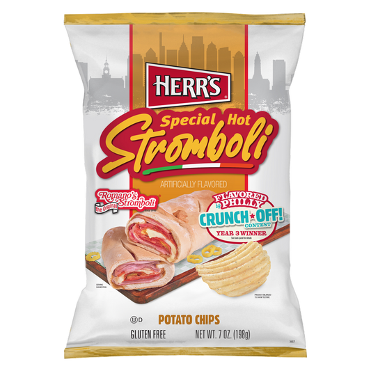 Herr's Stromboli Ripple Chips, 7 oz