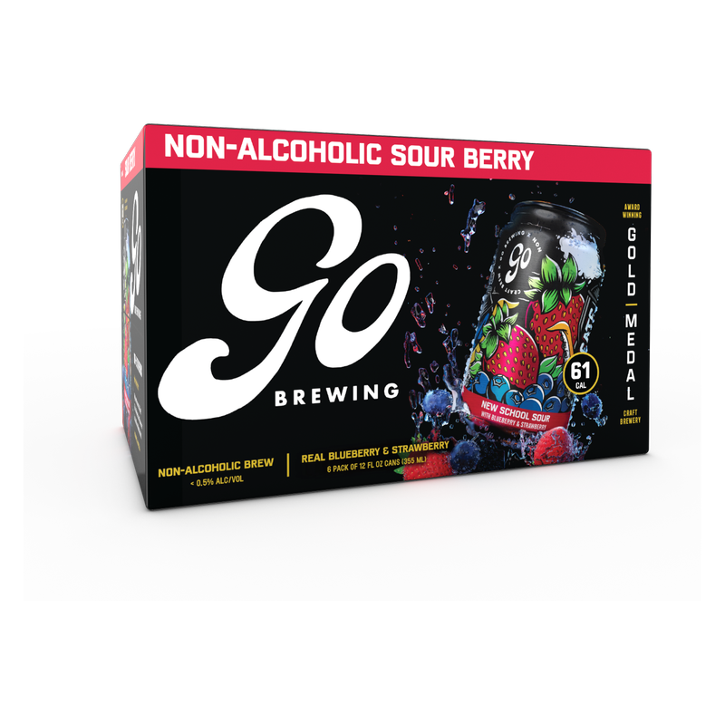 Go Brewing New School Berry Sour 6pk 12oz Can