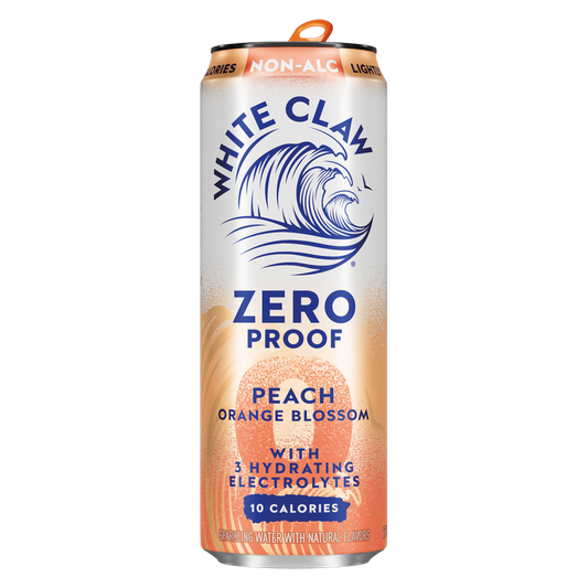 White Claw Zero Proof Peach Orange Blossom Single 12oz Can
