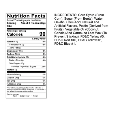 Albanese World's Best 12 Flavor Gummi Bears, 9 oz