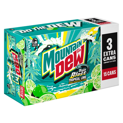 Mountain Dew Baja Blast 15pk 12oz Can