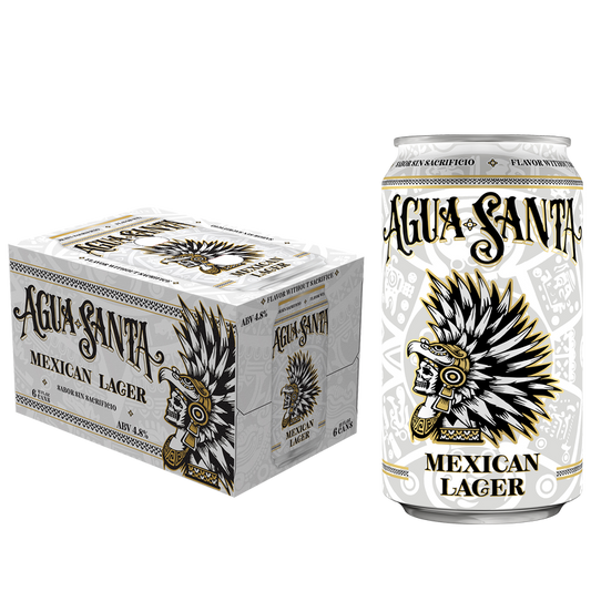 Figueroa Mountain Brewing Co. Agua Santa Mexican Lager 6pk 12oz Cans