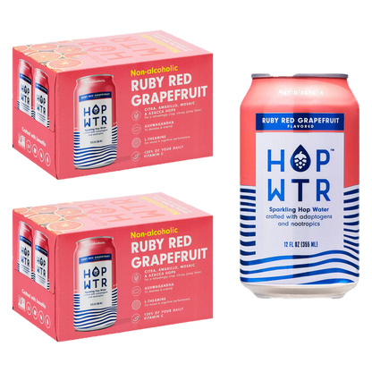 HOP WTR Ruby Red Grapefruit 12pk 12oz Can