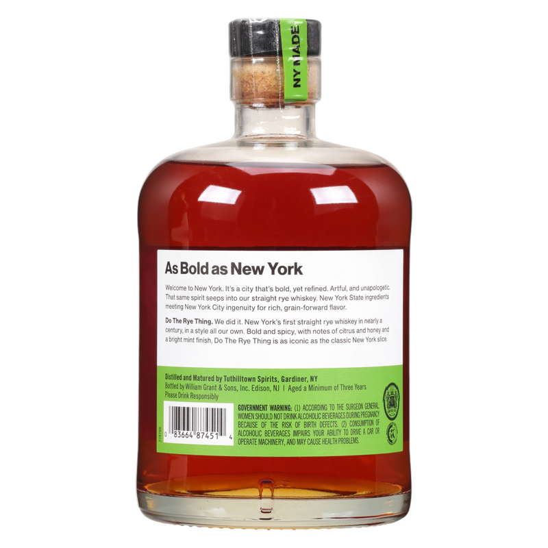 Hudson Do The Rye Thing 750ml (80 Proof)