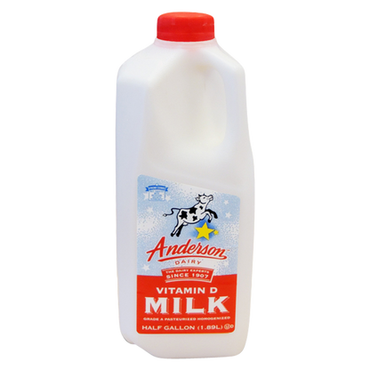 Anderson Whole Vitamin D Milk - 1/2 Gallon