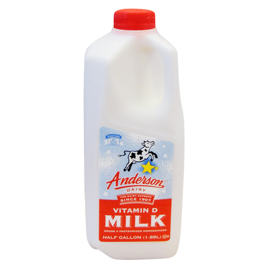 Anderson Whole Vitamin D Milk - 1/2 Gallon