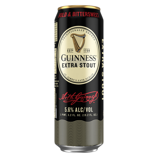 Guinness Extra Stout Single 19.2oz Can 5.6% ABV