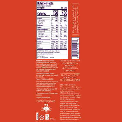 Vosges Haut-Chocolat Mo's Dark Bacon Chocolate Bar, 3 oz