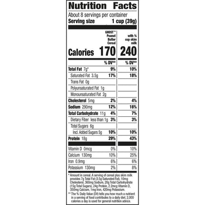 General Mills Ghost High Protein Peanut Butter Cereal, 10.8oz.