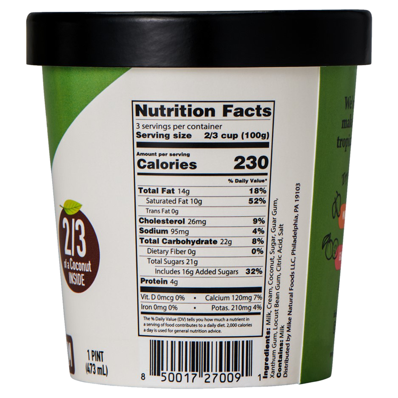 Frutero Coconut Ice Cream Pint 16oz