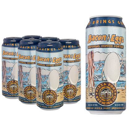 Pizza Port Brewing Tier 3 Seasonal - Bacon & Eggs Porter 6pk 16oz Can