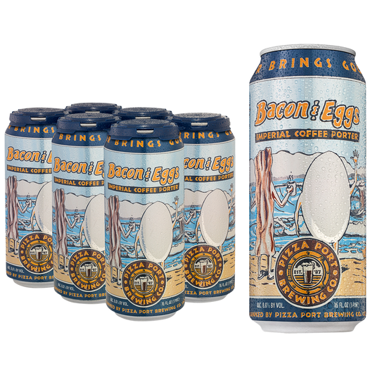 Pizza Port Brewing Tier 3 Seasonal - Bacon & Eggs Porter 6pk 16oz Can