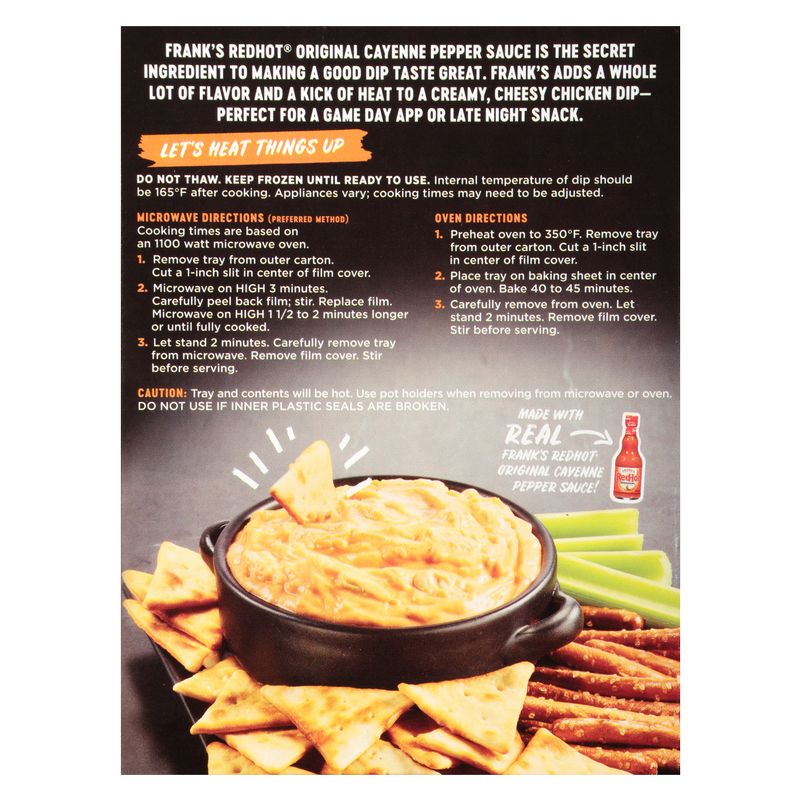 Frank's RedHot Buffalo Chicken Dip Frozen 11oz