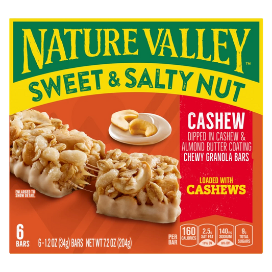 Nature Valley Cashew Bars, 6 ct