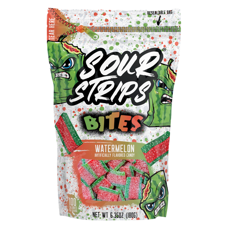 Sour Strips Watermelon Bites, 6.35 oz