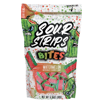 Sour Strips Watermelon Bites, 6.35 oz