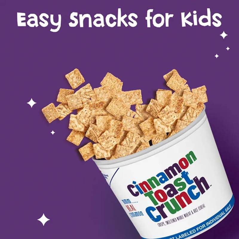 General Mills Cinnamon Toast Crunch Cereal Cup, 4-Pack