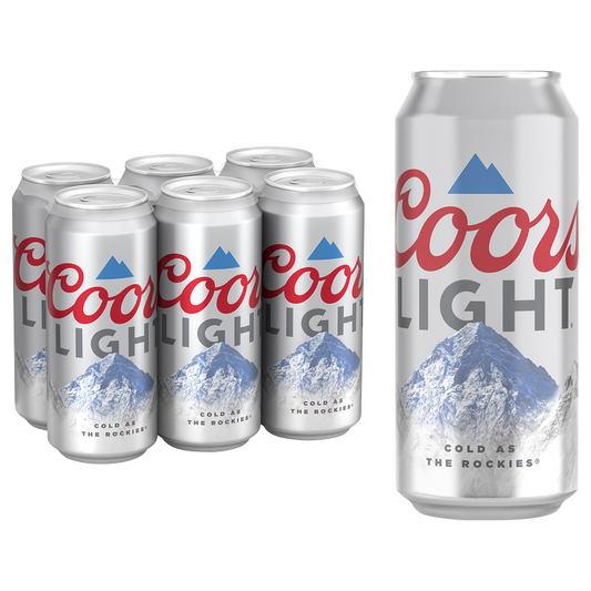 Coors Light 6pk 16oz Can 4.2% ABV